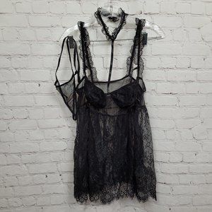 3/$18or5/$25 Shein Floral LaceChoker Slips & Thong